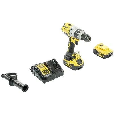 Image de DEWALT Perceuse Visseuse à Percussion Premium XRP 18V 5 Ah Li Ion Brushless 2 Batteries Système Automatique Convient pour une Utilisation Professionnelle Coffret TSTAK Inclus, DCD996P2 QW