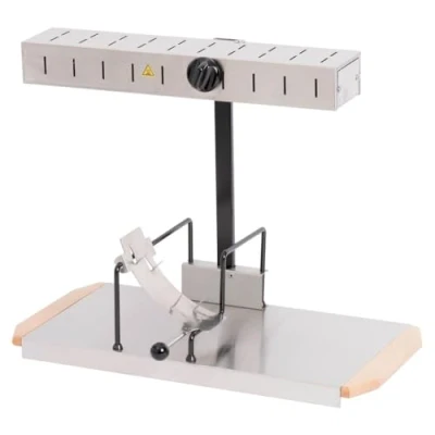 Image de Louis Tellier Appareil à raclette Alpage® Signature Inox Taille Adaptée pour toute portion de Meule 6 8 Personnes Rampe Chauffante Réglable en Hauteur Interrupteur sécurité 230V