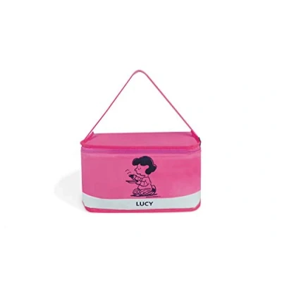 Image de Excelsa Peanuts Lunch Box Lucy, Polyester, Fuchsia