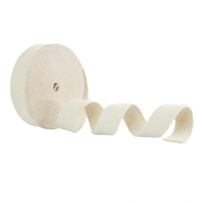 Image de Trimz Rouleau de 10 m Sangle en Coton écru 25 mm, Ecru, 10m x 25mm, Set Pièces