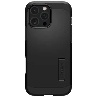 Image de Spigen Coque pour iPhone 16 Pro Max, Tough Armor T (AI) MagFit, [Inspiré par l&#039;IA] 6,9 Pouces Noir