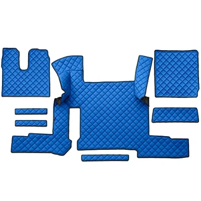 Image de F CORE Tapis de entierement Le Sol Camion compatibilité pour Man TGX 01.18 03.20 AUTOMAT 2 Tiroirs Bleu