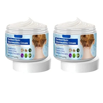 Image de Cheveux Psoriasis Séborrhéique Soins de la peau Traitements Dermatite Eczéma Tête Acné Prurit Cuir chevelu Shampooing Réparation Enlever les pellicules (2PCS)