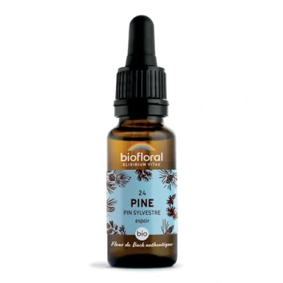 Image de Biofloral 24 Pine, Pin Sylvestre BIO DEMETER Espoir Fleur de Bach Authentique Compte gouttes 20 ML