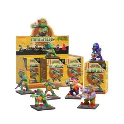 Image de Mighty Jaxx Arcade: Teenage Mutant Ninja Turtles Figurine de Collection Boîte Surprise Conteneur avec 6 caractères