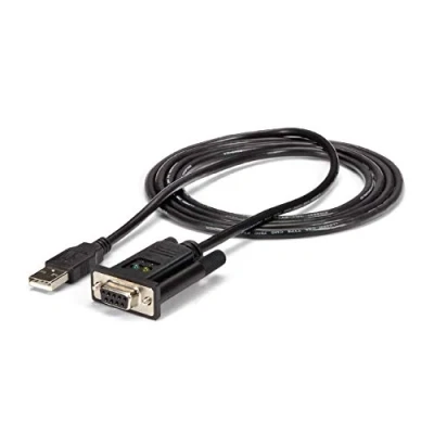 Image de Câble adaptateur DCE USB vers série RS232 DB9 null modem 1 port avec FTDI