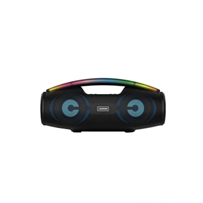 Image de BLAUPUNKT Enceinte Bluetooth 5.0 Portable 50W Noire ? Eclairage LED Radio FM Carte SD Micro Filaire Neuf