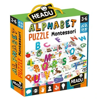 Image de Headu Montessori Alphabet Puzzle 3D, IT20973