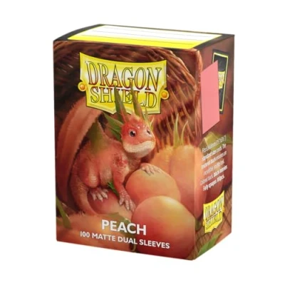 Image de Dragon Shield Standard Matte Dual Sleeves Peach Piip (100 Sleeves)