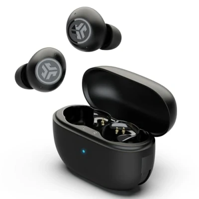 Image de JLab Go Pop ANC Écouteurs Bluetooth avec Réduction de Bruit, 24+ h d’autonomie, Ecouteurs Intra Auriculaires Micro et Multipoint, Résistants à la Transpiration IP55, Noir