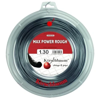 Image de Kirschbaum Mixte Max Power Rough Bobine cordage de tennis, Gris, 1.30 mm x 200 m EU