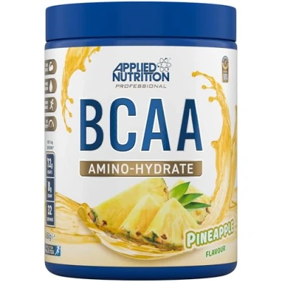 Image de Applied Nutrition Amino Hydrate BCAA en Poudre, Complément d&#039;Acides Aminés à Chaîne Ramifiée, Poudre Essentiels, Boisson Énergétique (450g, Pineapple)