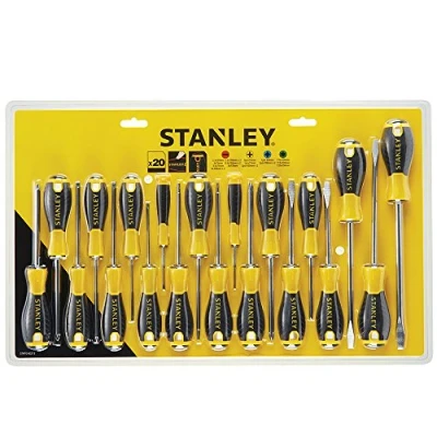 Image de STANLEY STHT0 60213 Jeu de 20 tournevis essentiels Jaune
