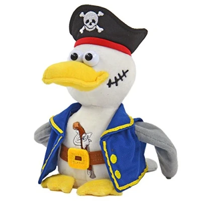 Image de Kögler Piraten Möwe Animaux Laber Peluche Pirates Möve Malwin Qui répète Tout, 75922, Multicolore