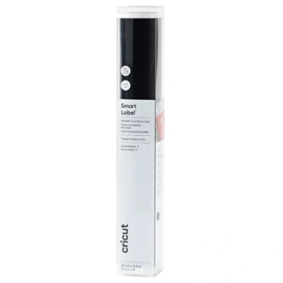 Image de Cricut inscriptible intelligent Smart Label inscriptif amovible Noir 0,9 m (3 pieds) Roll en vinyle auto adhésif Pour une utilisation Explore 3 Maker 3, 0,9m (3ft), 2010005