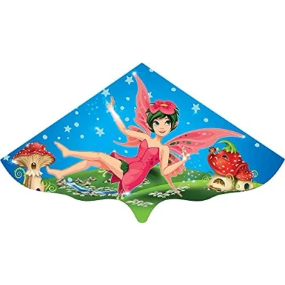 Image de Paul Günther 1101 cerf volant pour enfants Magic Fairy, à une corde en film PE robuste partir de 4 ans, env. 115 x 63 cm, idéal aussi par vent léger.