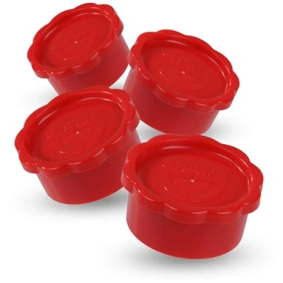 Image de GRÄWE Sodastream Lot de 4 couvercles pour bouteilles en verre Penguin et Crystal Rouge