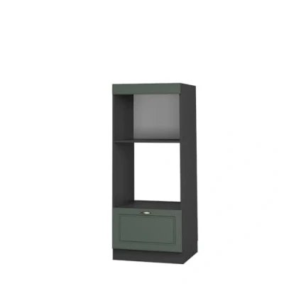 Image de Vicco Armoire Micro Ondes Fame Line, Vert Or Campagne/Anthracite, 60 cm Ouvert