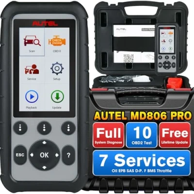 Image de Autel MaxiDiag MD806 Pro Outils de Diagnostic Voiture OBD2 Scanner Lecteur Code Tous Les Systèmes avec Réinitialisation l&#039;huile, EPB, SAS, DPF, BMS, et Régulation, AutoScan
