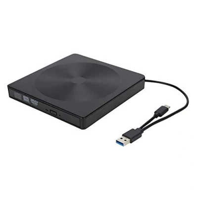 Image de Lecteur de CD externe USB 3.0, Transfert données à Haute Vitesse graveur CD/Lecteur DVD Ultra Slim pour WIN98/ME/2000/XP/VISATA/WIN7/WIN8/MAC OS8.6