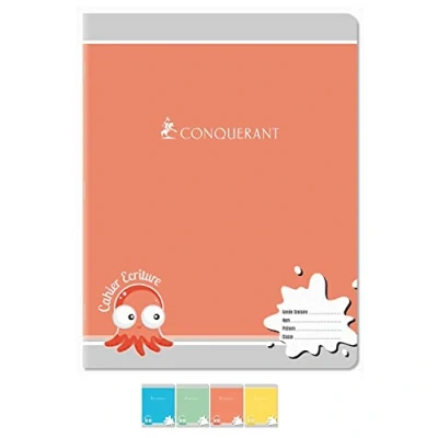 Image de Conquérant 92001 Cahier Sept Piqûre Écriture Couverture Offset Papier Vert