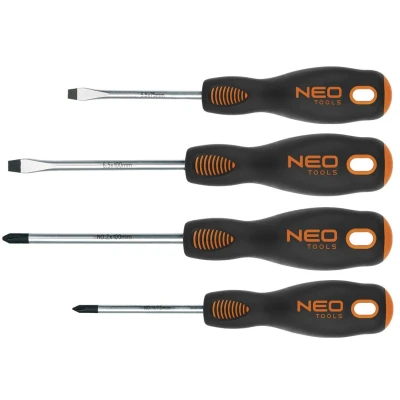 Image de NEO TOOLS 04 204 Kit d&#039;extracteurs de goujons 4 5.0 x 75 mm, 6.0 100 PH1 PH2 mm