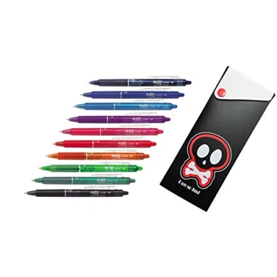 Image de Pilot Stylo roller Frixion Ball Clicker 07 effaçable (10 couleurs + boîte)