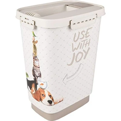 Image de Boite stockage june, 10 Litres, 18 x 24 32 cm. pour croquette chien. Flamingo Pet Products 40,000000