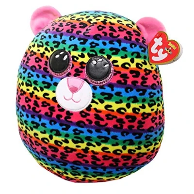 Image de TY Squish a boos Coussin Dotty Le léopard 40cm, TY39186, Multicolore