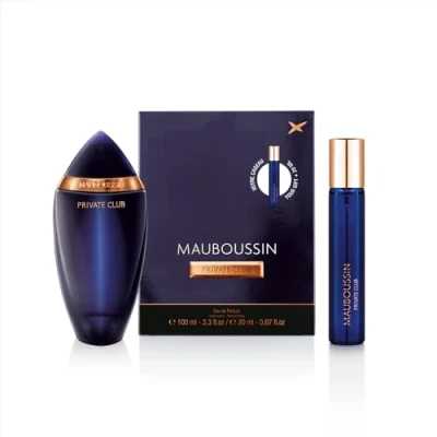 Image de Mauboussin Coffret Voyage Private Club : Eau de Parfum 100ml &amp; Travel Spray 20ml