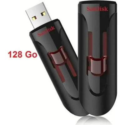 Image de SanDisk UFM 128GB USB CRUZER GLIDE 3.0 lecteur flash 128 Go Type A 3.2 Gen 1 (3.1 1) Noir, Rouge Neuf