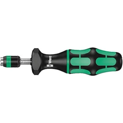 Image de Wera 05074774001 7432 Kraftform, Tournevis dynamométrique réglable avec mandrin à serrage rapide Rapidaptor, 1/4 pouce, 0,90 1,50 Nm, Noir/vert