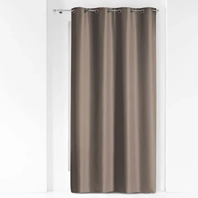 Image de Douceur d&#039;Intérieur 1609136 Rideaux, Polyester, Taupe, 140 x 260 cm