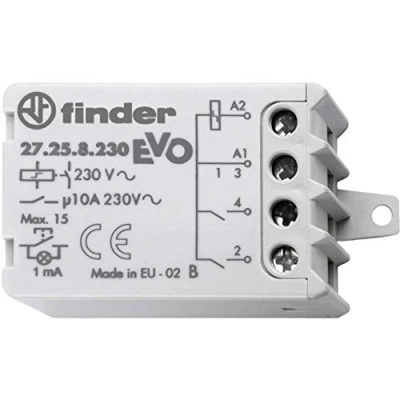 Image de Télérupteur pour encastrement Finder 27.26.8.230.0000 2 NO (T) 230 V/AC 10 A 2300 VA 1 pc(s)