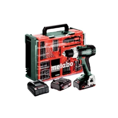 Image de Perceuse visseuse sans fil BS 18 L Set METABO avec 2 batteries 18V2.0Ah chargeur coffret et accessoires 614051710