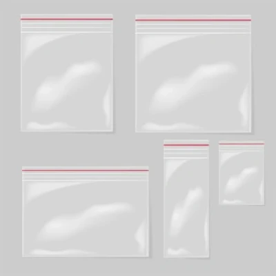 Image de STELLA 3853 Lot de 100 sachets à fermeture éclair Avec pression 20 x 25 cm Transparent En film polyéthylène basse densité Convient un usage alimentaire