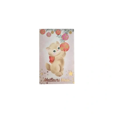 Image de Carte de Voeux 13.5 x 8.5 cm Meilleurs Chat