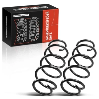Image de Frankberg 2x Ressorts de suspension Essieu Avant Compatibles avec Golf V 1K1 2003 2009 VI 5K1 2008 2013 A3 8P7 Octavia II 1Z3 1Z5 2004