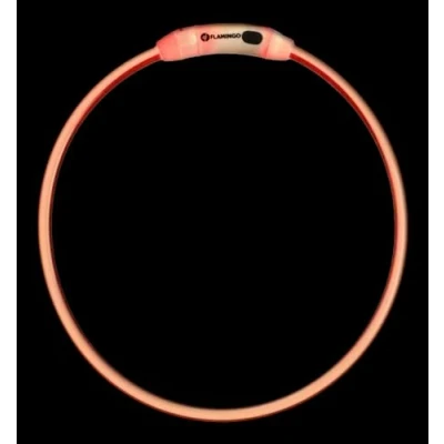 Image de Flamingo Collier LED Chien Lumineux Rechargeable et Etanche Multicolore Visible Jusqu’à 500 m pour Toutes Les Tailles