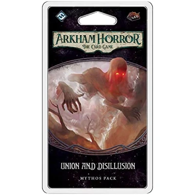 Image de Fantasy Flight Games , Arkham Horror The Card Game: Mythos Pack 4.4. Union and Disillusion Game Ages 14+ 1 to 4 Players 60 120 Minutes Playing Time