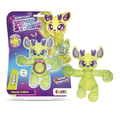Image de CRAZE Superstars Stretchy Bijou Figurine Extensible à Collectionner, Remplissage Paillettes et Effets spéciaux, d&#039;action élastique, Jumbo