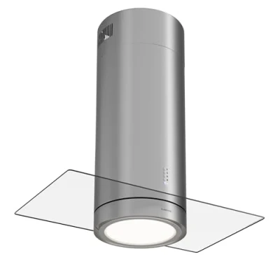Image de Klartstein Hotte Ilot Central Cuisine, Débit d&#039;Air de 544 m3/h, 3 Modes, Aspirante Suspendue, Filtres à Charbon Actif, Minuterie, Cuisine Suspendu Réglable au Design Lustre