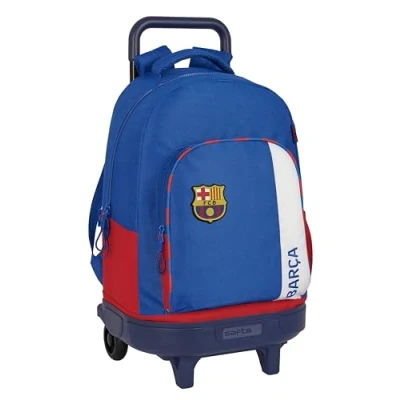 Image de Sac à dos roulettes SAFTA F.C. BARCELONE Compact Amovible Idéal pour enfants