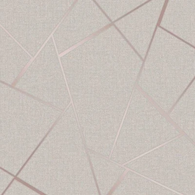 Image de Beau décor FD42282 papier peint à quartz fractal, or rose