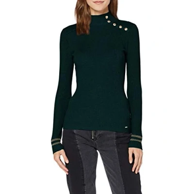 Image de Morgan Mavao Pullover, Femme, Taille: Small, Vert bouteille