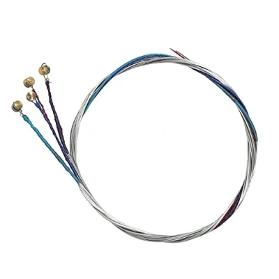 Image de Uooduby 4 pieces Un ensemble de cordes violon E a D G Noyau en acier + Nickel Plaie Accessoires d&#039;instruments musique exquis