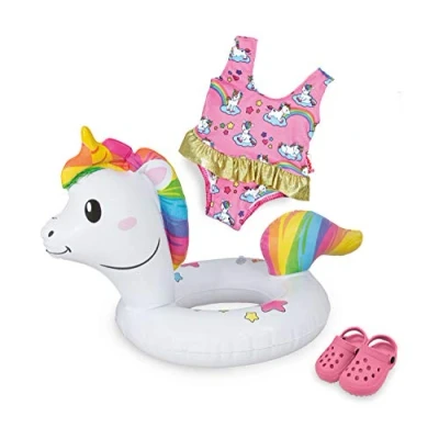 Image de Heless 66 Kit de Natation pour poupées Licorne Henri, 10122151, Multicolore, Größe 35 45 cm