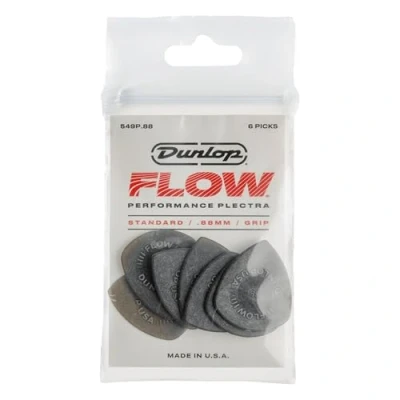 Image de Jim Dunlop 549P088 Médiators Flow Standard Grip 0,88mm sachet de 6