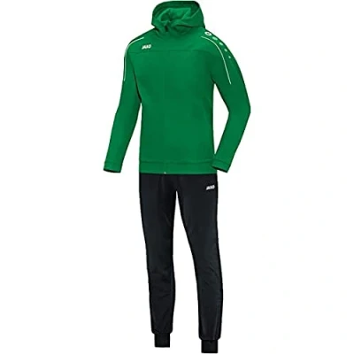 Image de JAKO Survêtement Classico En Polyester Avec Capuche, Femme, Vert Sportif, 36