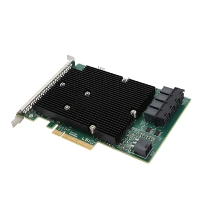 Image de Carte HBA LSI SAS 9300 16I, Taux de Transfert Données 12 GB/s, PCIe 8X, 16 Ports SAS, pour VMware Freebsd